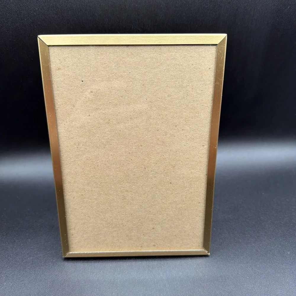Vintage Gold Metal Picture Frame 5 X 7 1/2